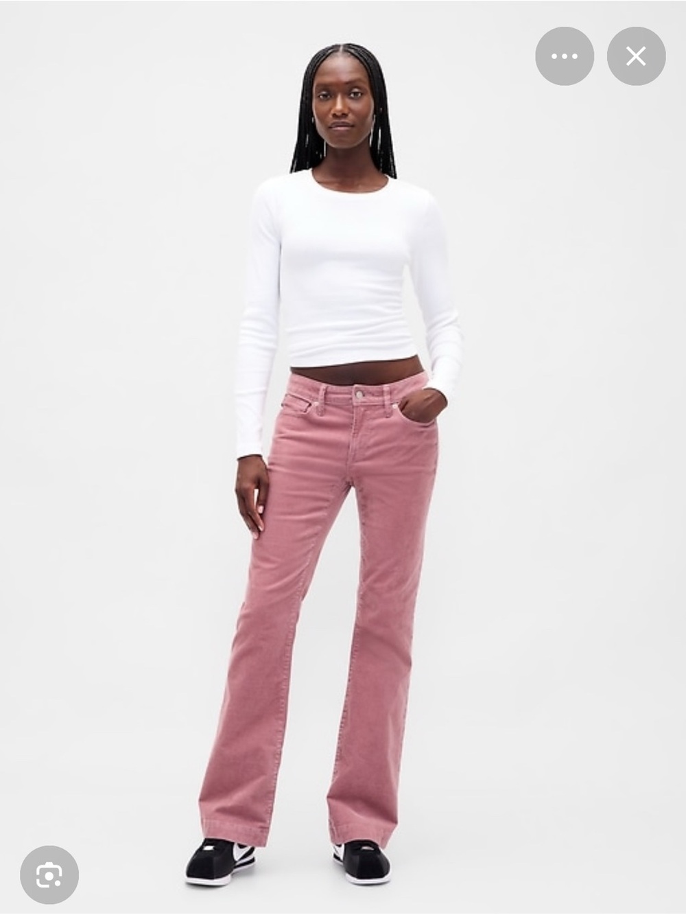 GAP Women’s Dusty Pink bootcut corduroy Jeans